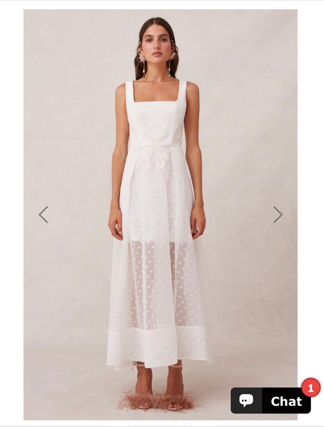 Keepsake the Label - Chime gown Porcelain for rent on The Volte - main image