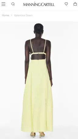 Manning Cartell Valentina Maxi Gown Lemon size 8  for rent on The Volte - image 5