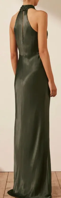Shona Joy La Lune High Neck Twist Maxi Dress - Long Forest Size 6 for rent on The Volte - image 2