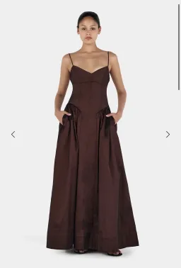 Hansen & Gretel Bellini Gown Chocolate XXS for rent on The Volte - image 3