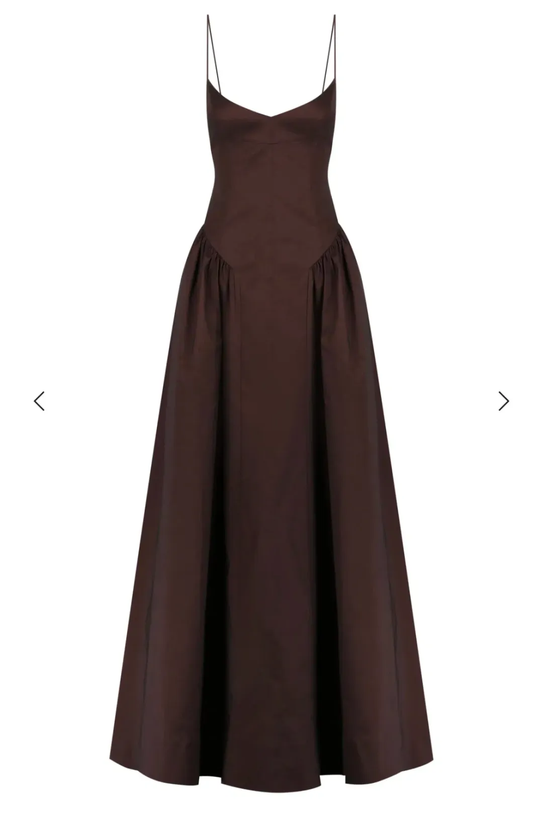 Hansen & Gretel Bellini Gown Chocolate XXS for rent on The Volte - main image