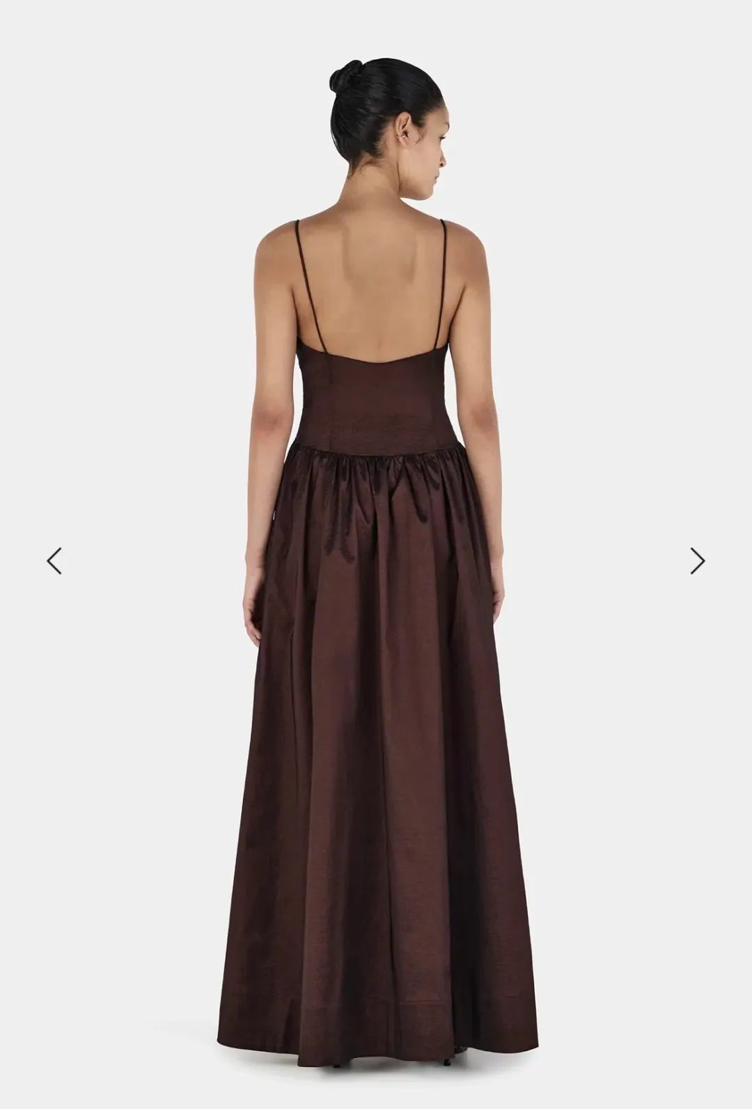 Hansen & Gretel Bellini Gown Chocolate XXS for rent on The Volte - main image