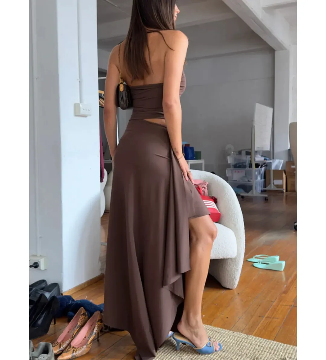 Mr Winston Jemima Set in Espresso Size M/L for rent on The Volte - main image