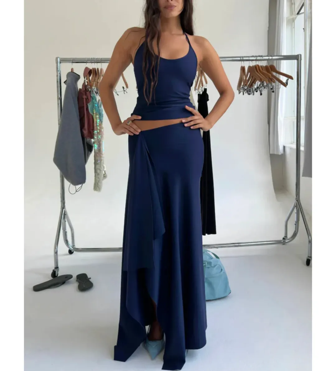 Mr Winston Jemima Set in Navy Size S/M for rent on The Volte - main image