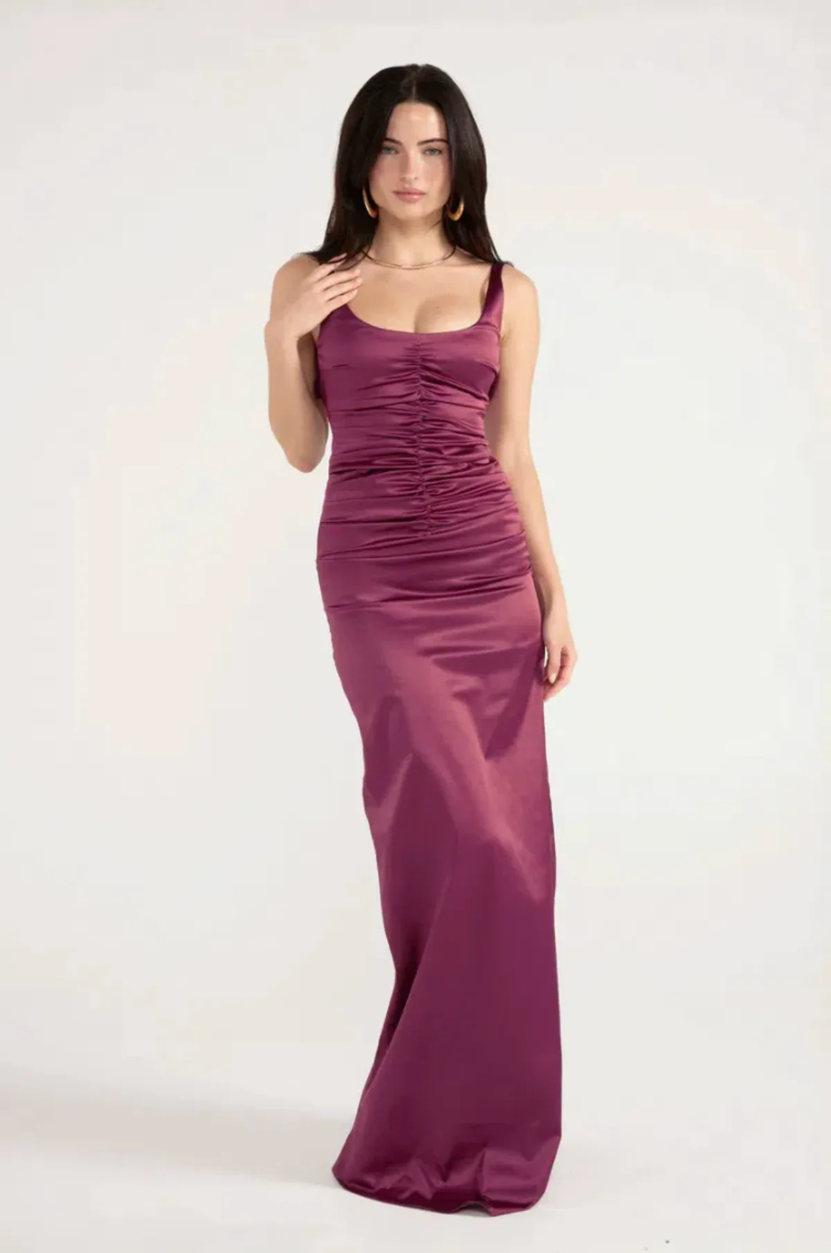 ancegria Atlein Gown, Plum, Maxi, Size 6  for rent on The Volte - main image