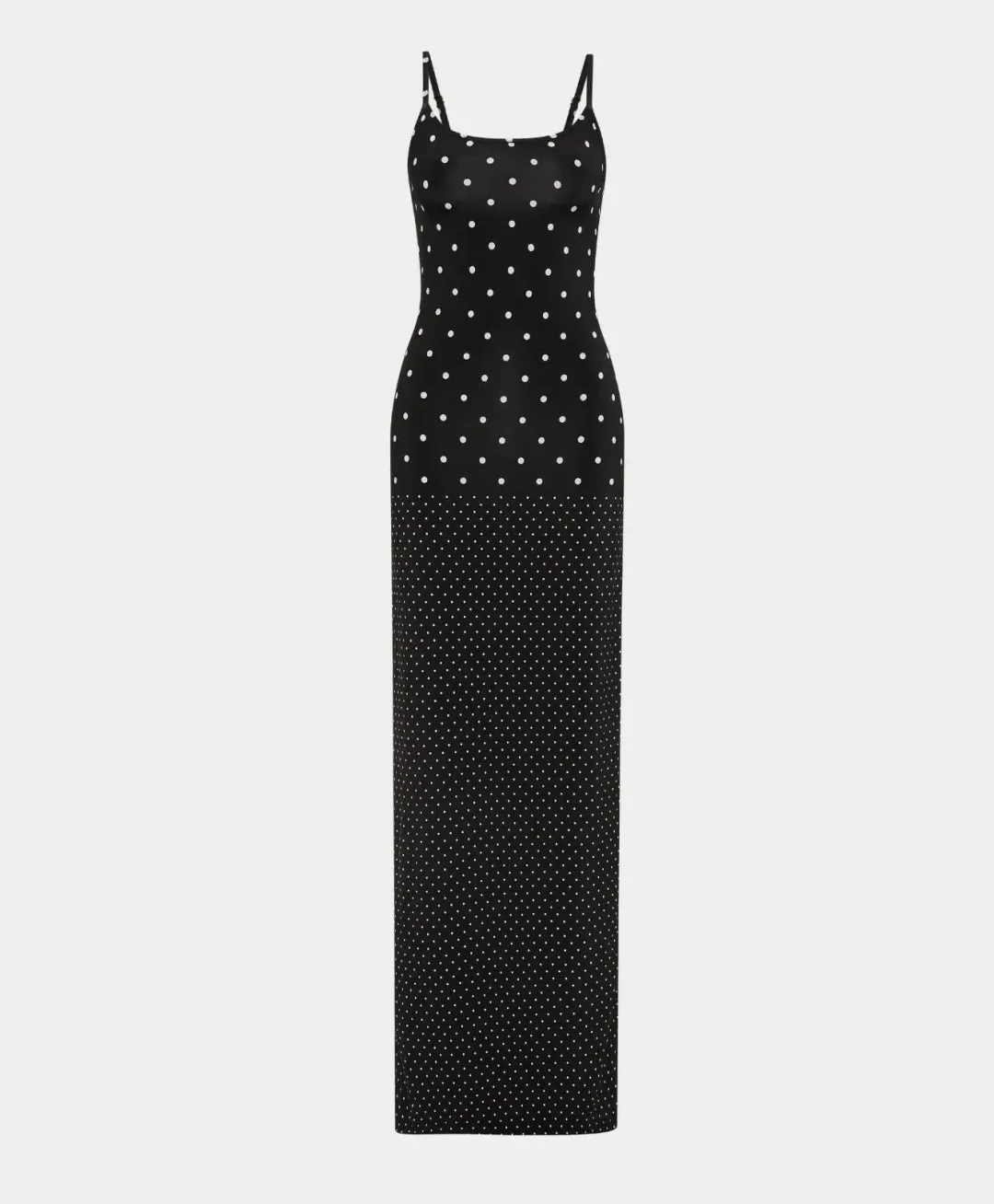With Harper Lu Slip Maxi Dress in Black Polka Size S / AU 8 for rent on The Volte - main image