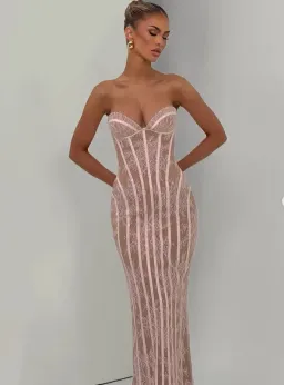 BABYBOO SIAN MAXI DRESS - BLUSH S for rent on The Volte - image 1