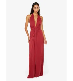 Bec & Bridge Susie Plunge Maxi Dress in Cherry Size AU12 for rent on The Volte - image 1