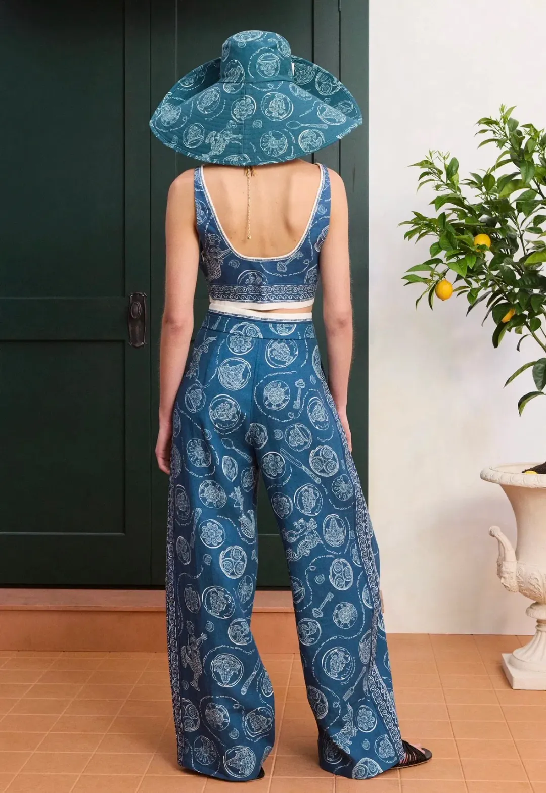 Alemais Lucky Lace Up Bralette and Pants - size 8/10 for rent on The Volte - main image