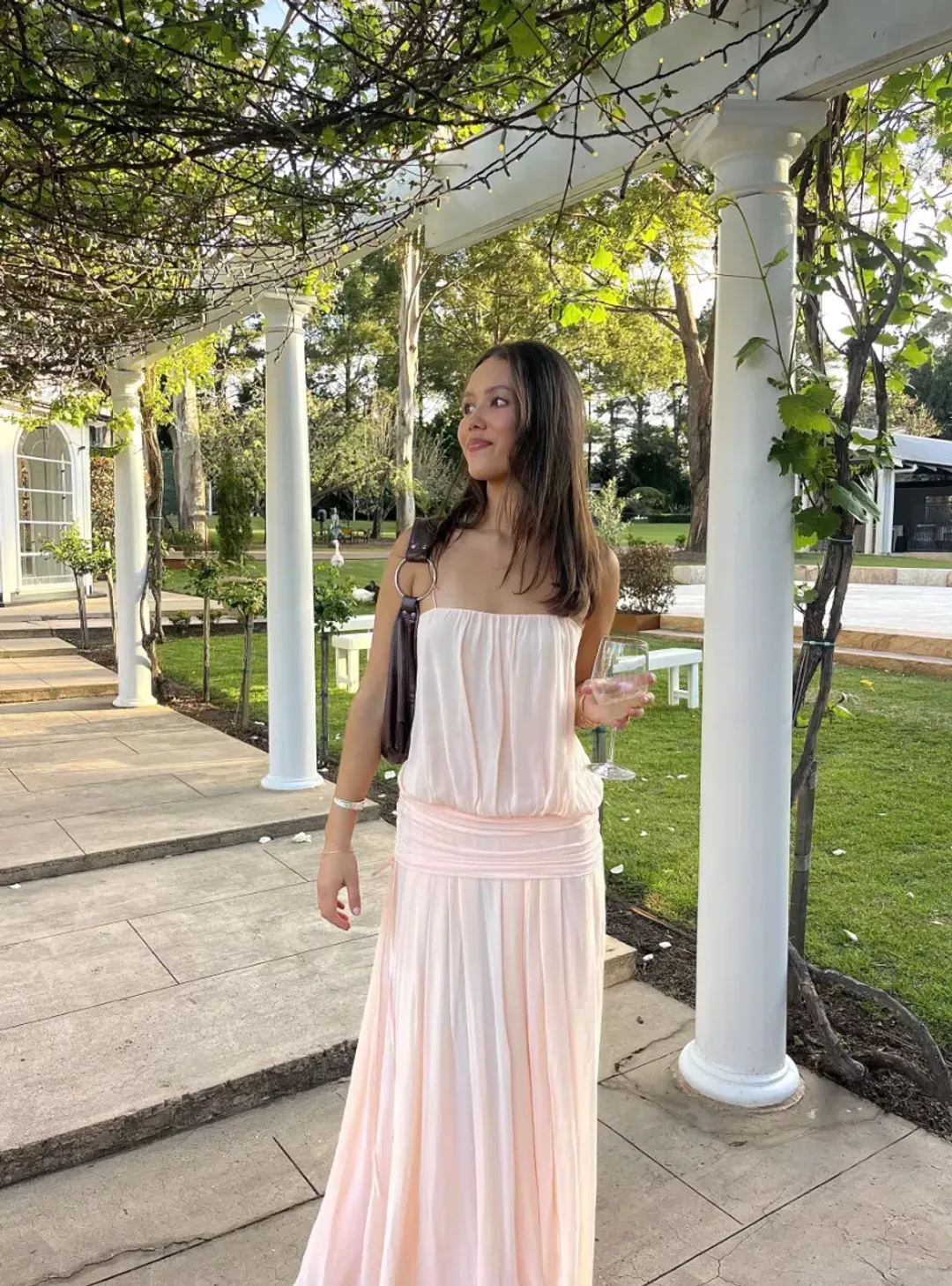 Bec and Bridge Camille Blouson Maxi Peach Size 8 for rent on The Volte - main image