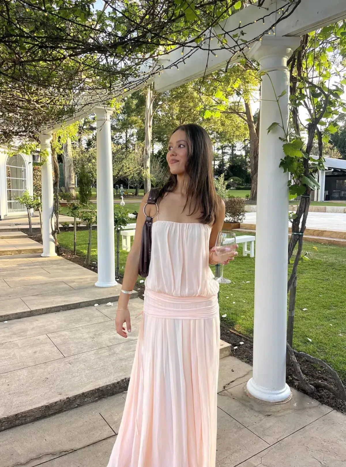 Bec and Bridge Camille Blouson Maxi Peach Size 8 for rent on The Volte - main image