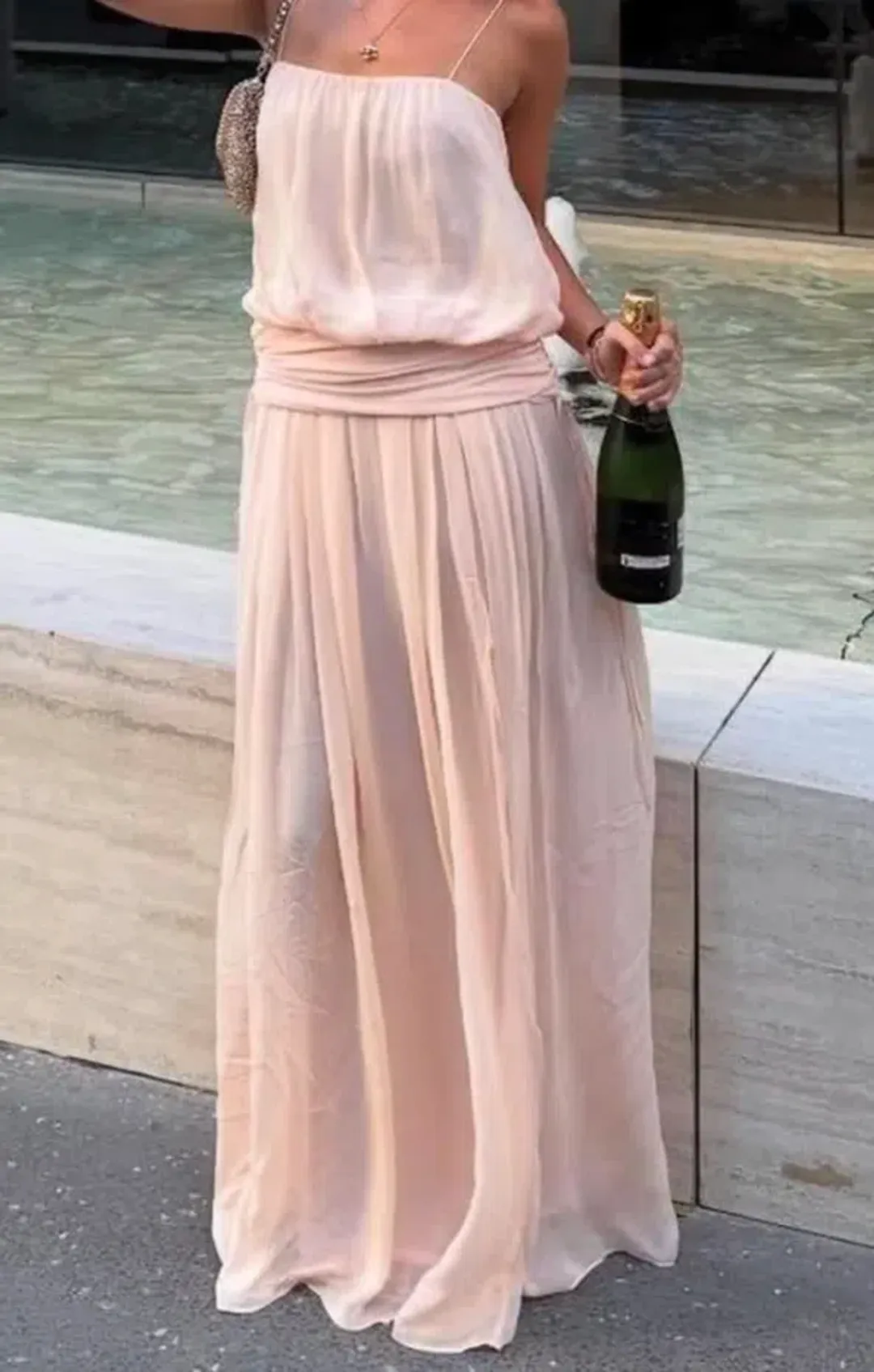 Bec and Bridge Camille Blouson Maxi Peach Size 8 for rent on The Volte - main image