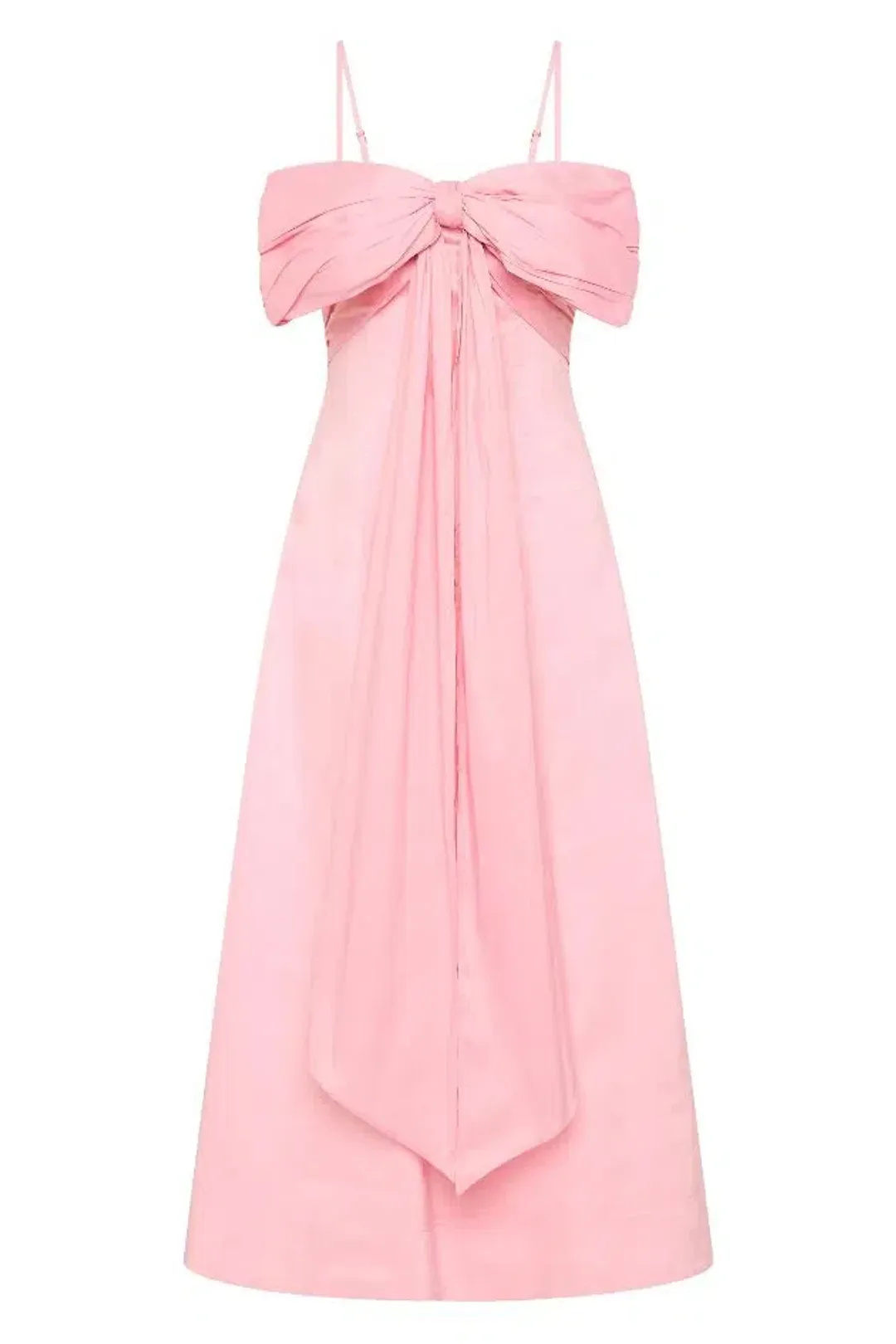 🩷New AJE Scarlett Bow Midi Dress - Size 14 - Cherry Blossom Pink🩷 for rent on The Volte - main image