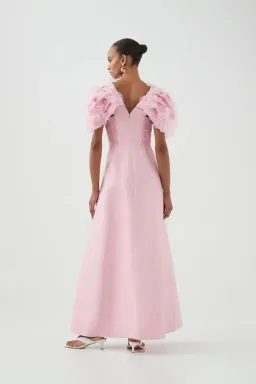 🌸 AJE Muse Maxi Dress – Cherry Blossom Pink – Size 10 AU Gown 🌸 for rent on The Volte - image 3