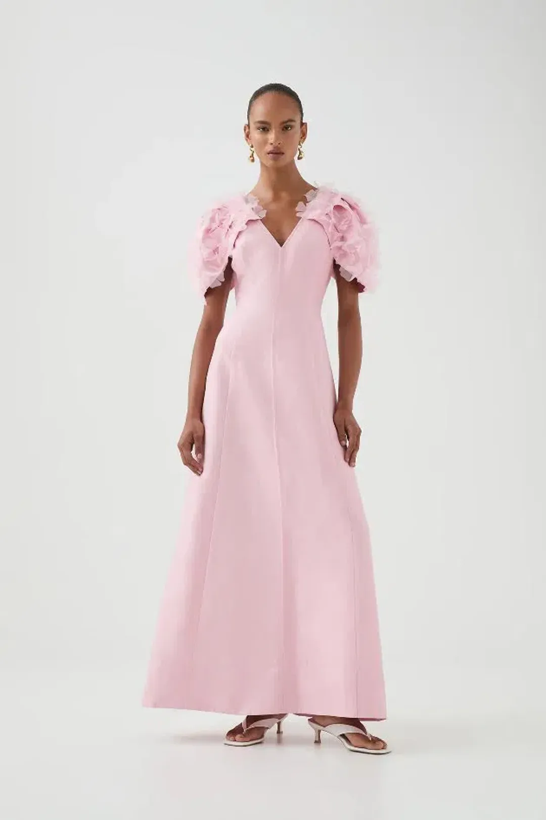 🌸 AJE Muse Maxi Dress – Cherry Blossom Pink – Size 10 AU Gown 🌸 for rent on The Volte - main image