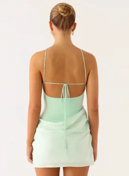 Keanu Cupro Mini Dress for rent on The Volte - image 2