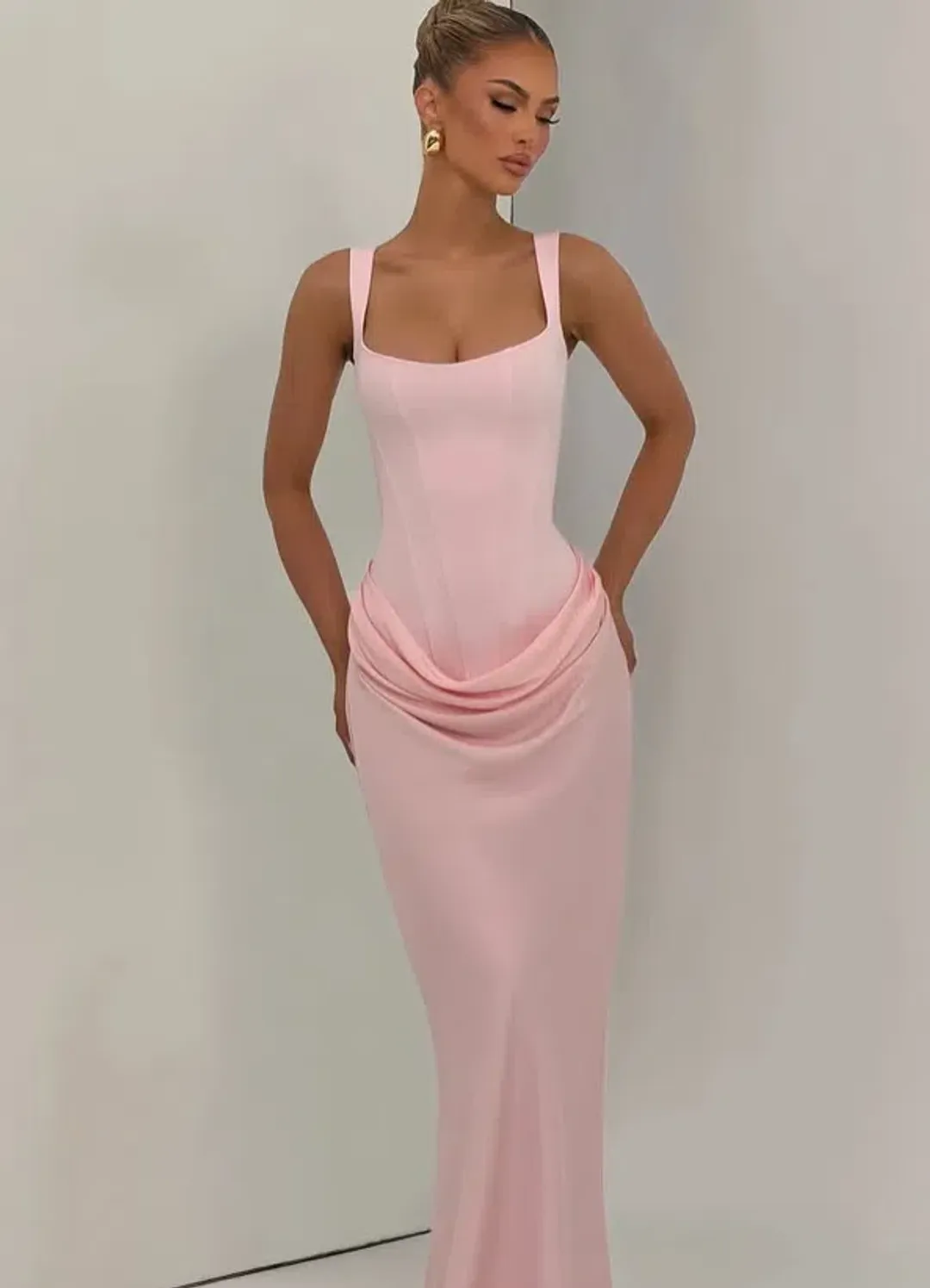 Babyboo Fashion Cornelia Maxi Dress BLUSH 8 for rent on The Volte - main image