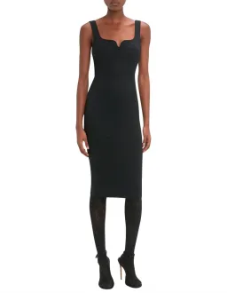 Victoria Beckham Sleeveless Fitted T-shirt Dress Black Size 14 for rent on The Volte - image 2