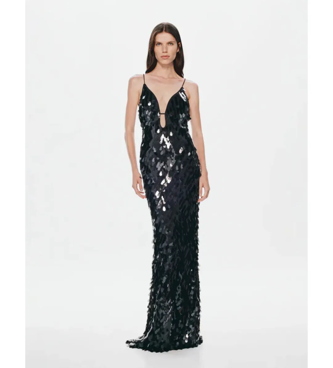 Misha Sapphire Sequin Dress in Black Size XXS/AU4 for rent on The Volte - main image