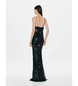 Misha Sapphire Sequin Dress in Black Size L/AU12 for rent on The Volte - image 3