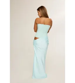 Hntr The Label Huxley Gown in Aqua Size L/AU12 for rent on The Volte - image 3