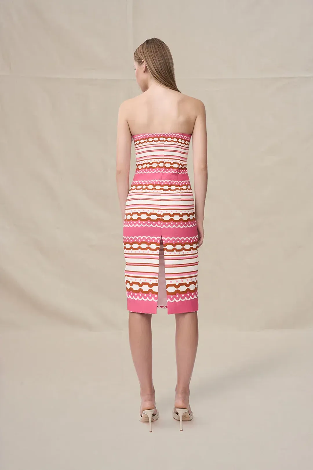 Melina Mosaic Midi Dress by By Johnny Size 8 for rent on The Volte - main image