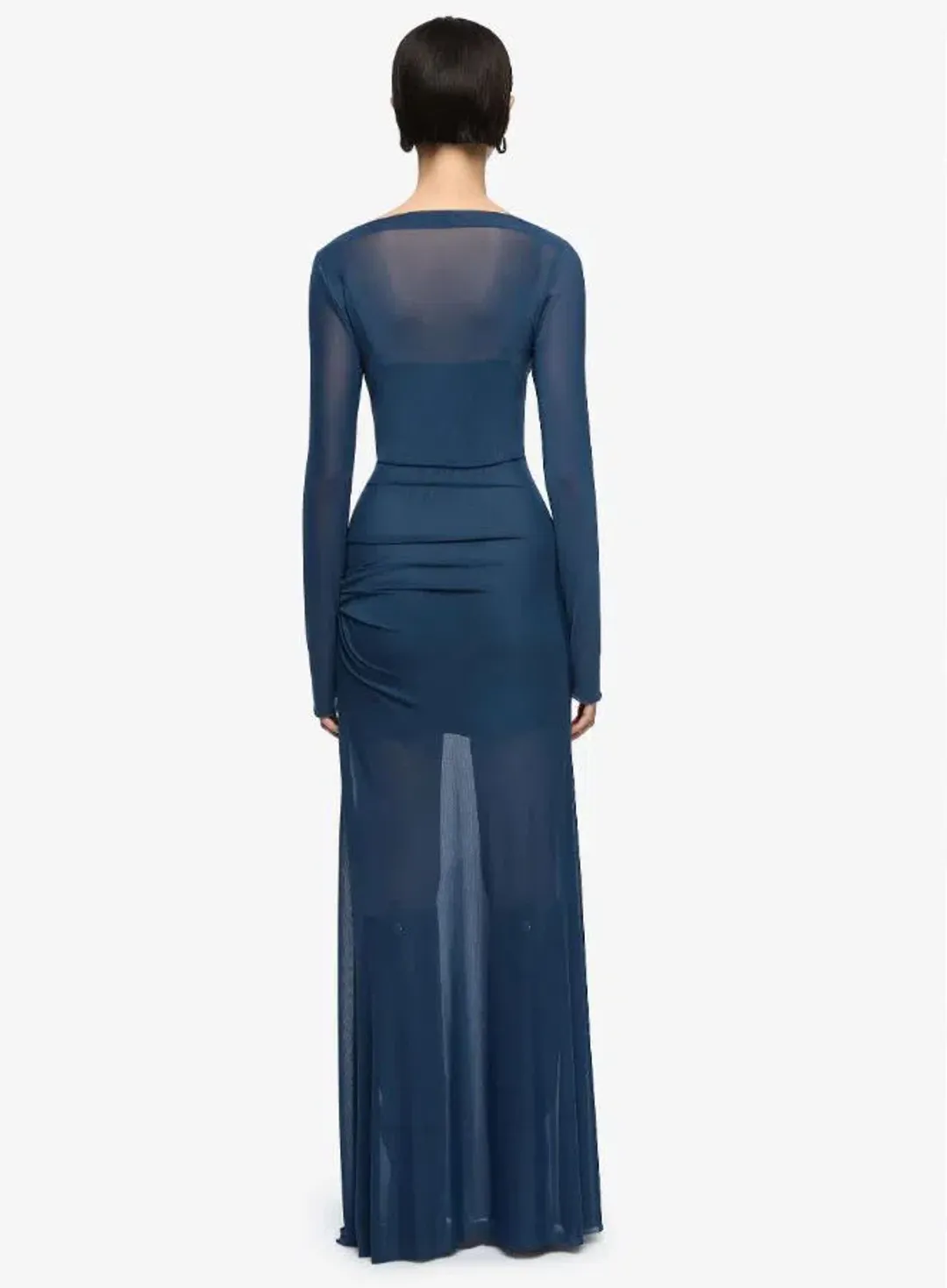 Bec and Bridge Marabou Long Sleeve Maxi Dress Size 10 for rent on The Volte - main image