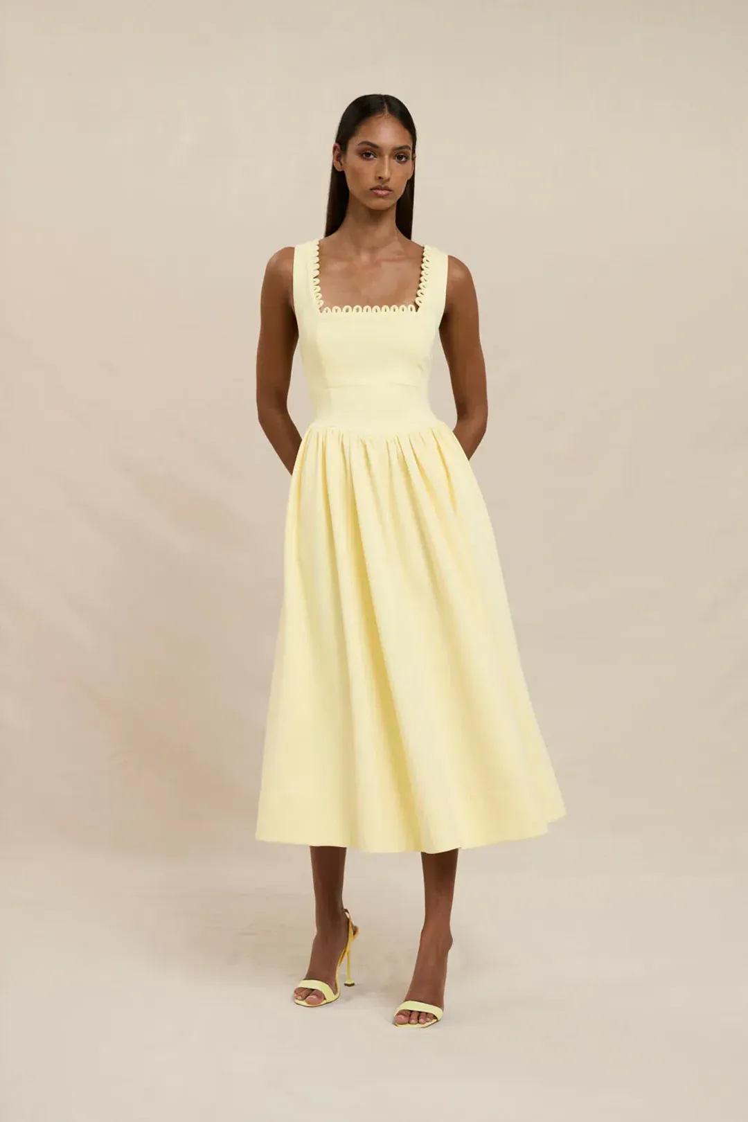 Nova Scallop Midi Dress by By Johnny Size 8 for rent on The Volte - main image