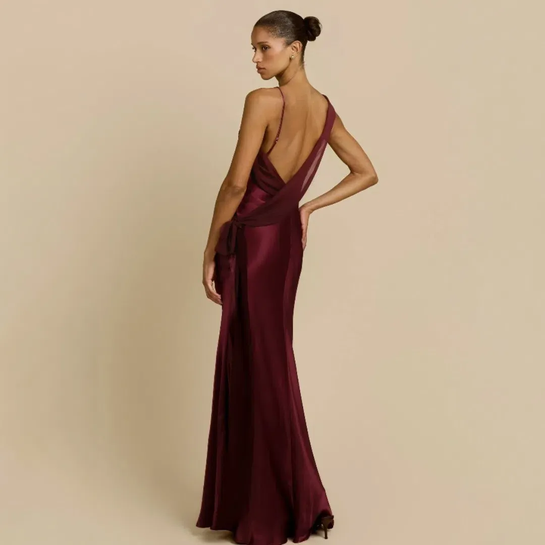 Arcina Ori Helena Dress In Plum Size Small for rent on The Volte - main image