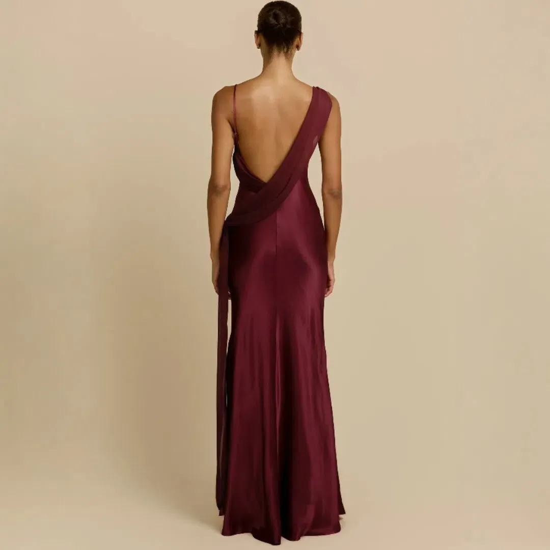 Arcina Ori Helena Dress In Plum Size Small for rent on The Volte - main image