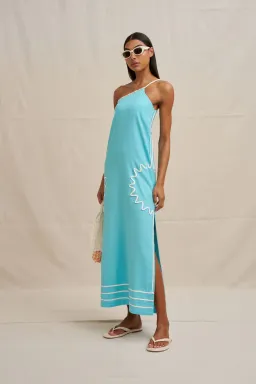 Oasis One Shoulder Maxi Dress by By Johnny Size 8 for rent on The Volte - image 6