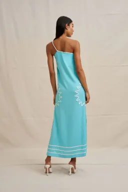 Oasis One Shoulder Maxi Dress by By Johnny Size 8 for rent on The Volte - image 4