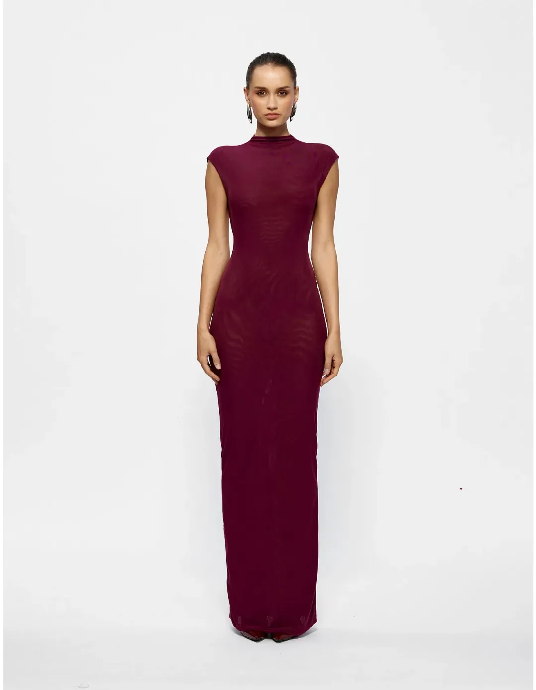 Effie Kats Caldwell Soft Mesh Cap Sleeve Maxi Dress Size XS / AU 6  for rent on The Volte - main image