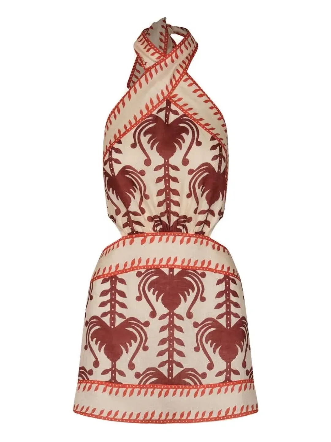 Johanna Ortiz Tide Strength halterneck dress for rent on The Volte - main image
