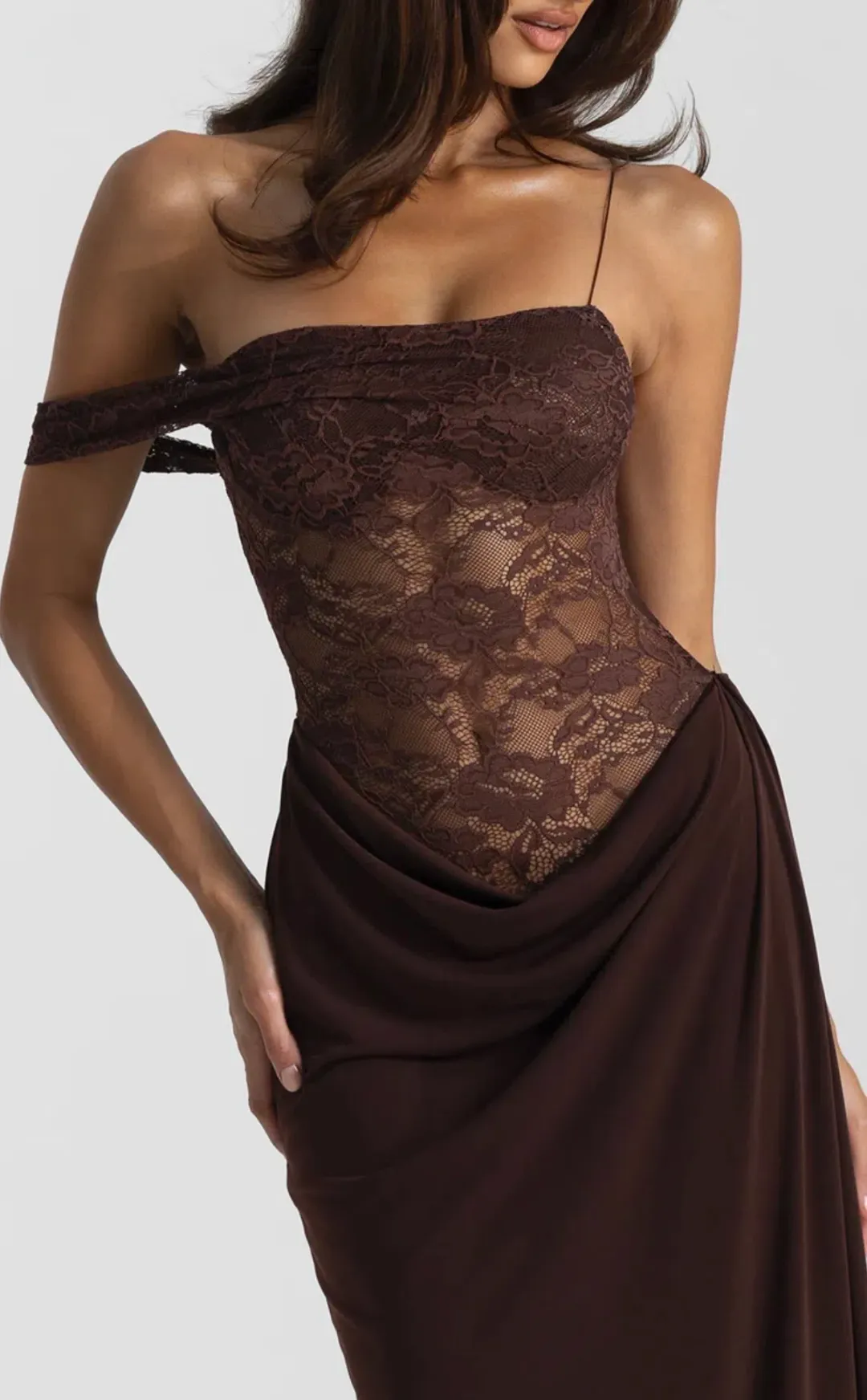 Natalie Rolt / Sloane Dress / Espresso / Size 8 (1) for rent on The Volte - main image