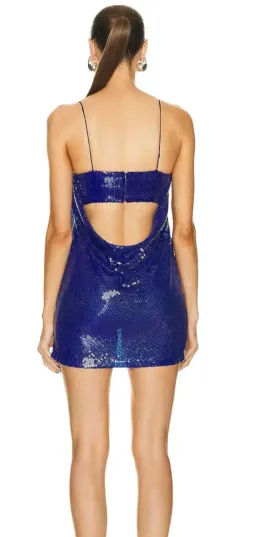 Alex Perry Ultramarine Blue Sequin Mini Size 10 for rent on The Volte - image 2