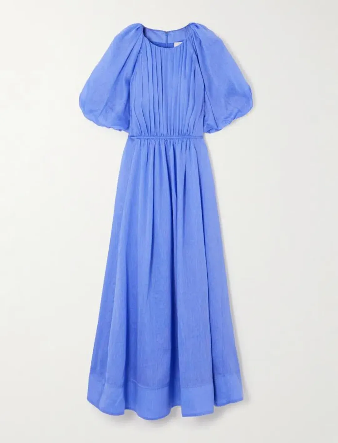 💙 AJE Alma Midi Dress – Mist Blue – Size 12 (AU) 💙 Satin-type Finish for rent on The Volte - main image
