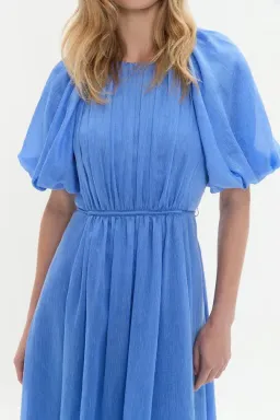 💙 AJE Alma Midi Dress – Mist Blue – Size 12 (AU) 💙 Satin-type Finish for rent on The Volte - image 6