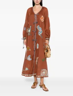 Alémais LAURENCE TIE FRONT SHIRTDRESS 16 for rent on The Volte - image 1