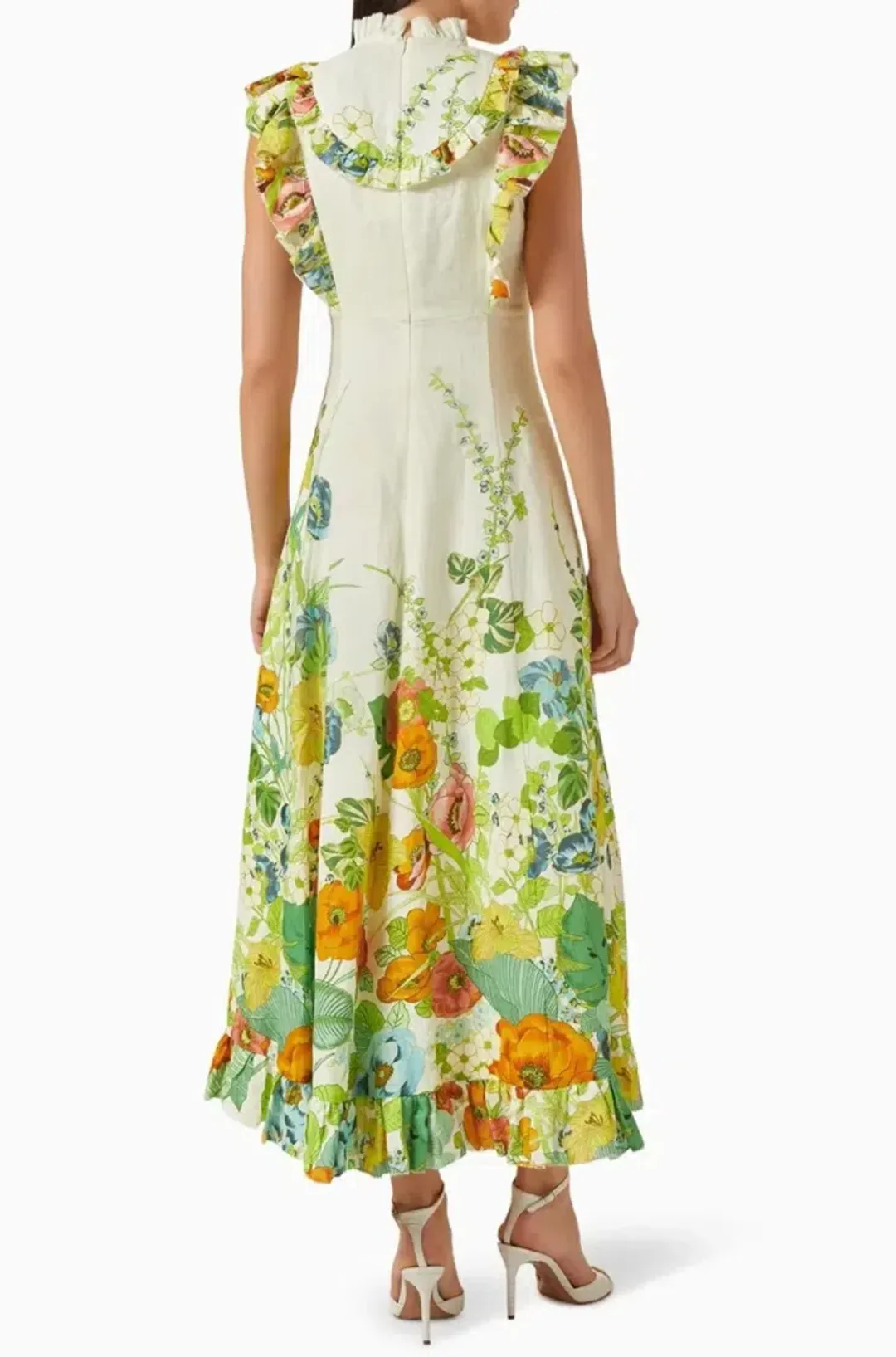 Alemais Constance Midi Dress Multi Size 6 for rent on The Volte - main image