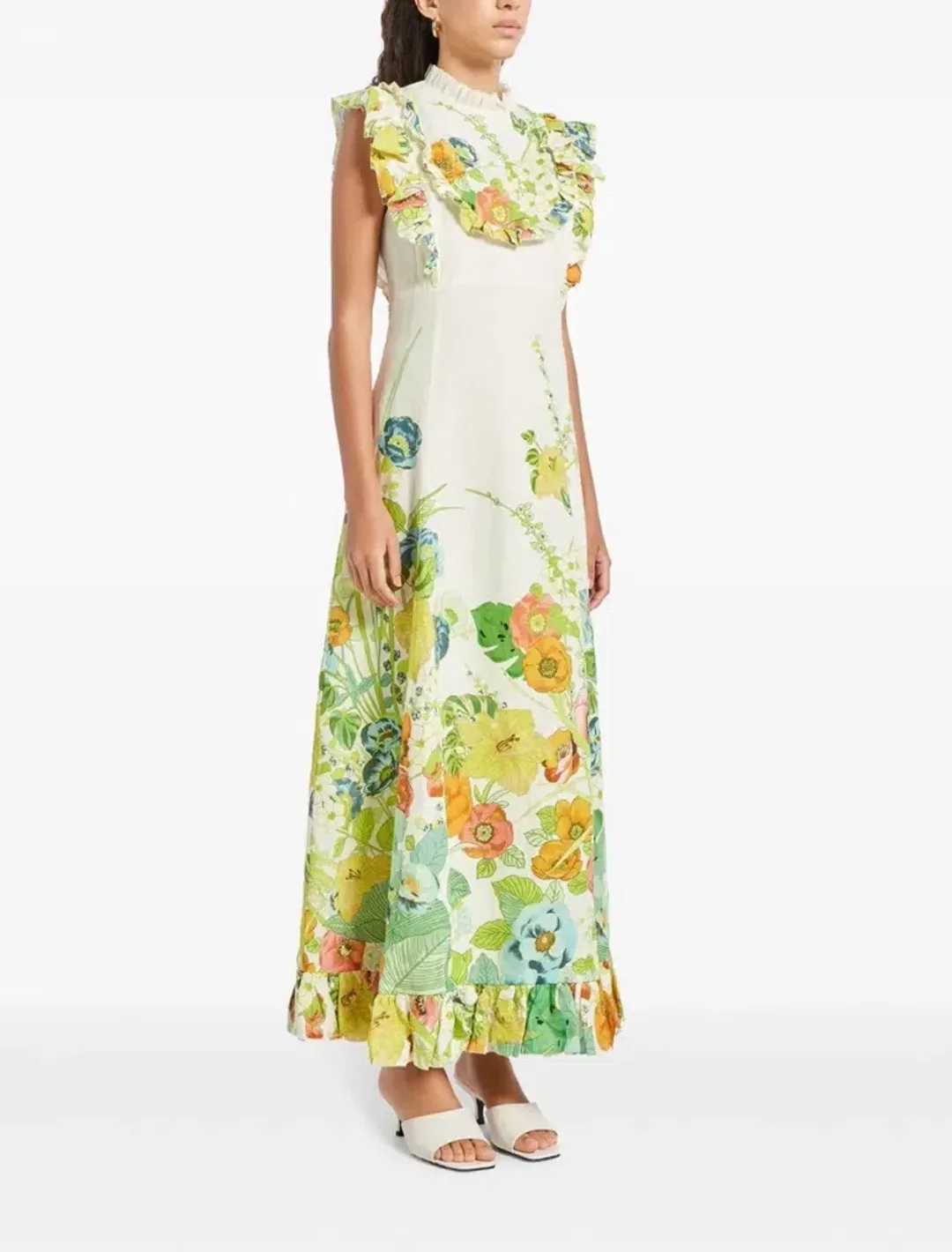 Alemais Constance Midi Dress Multi Size 6 for rent on The Volte - main image