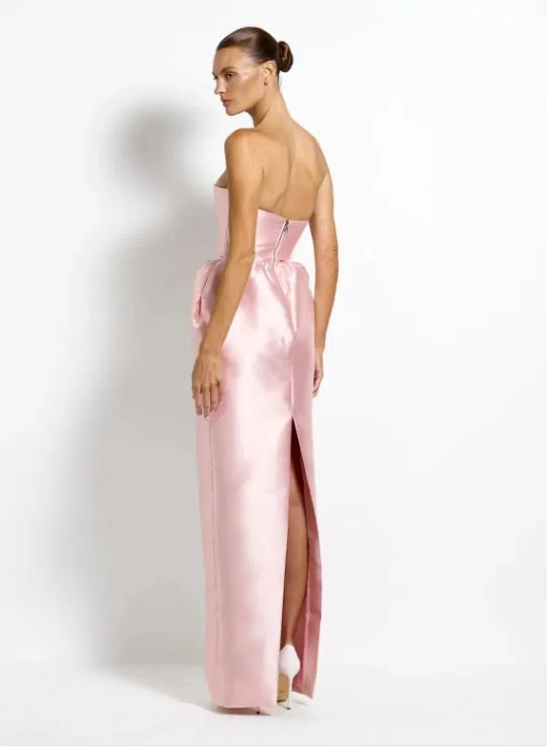 Effie Kats Peyton Gown in Blush Size 8 for rent on The Volte - main image