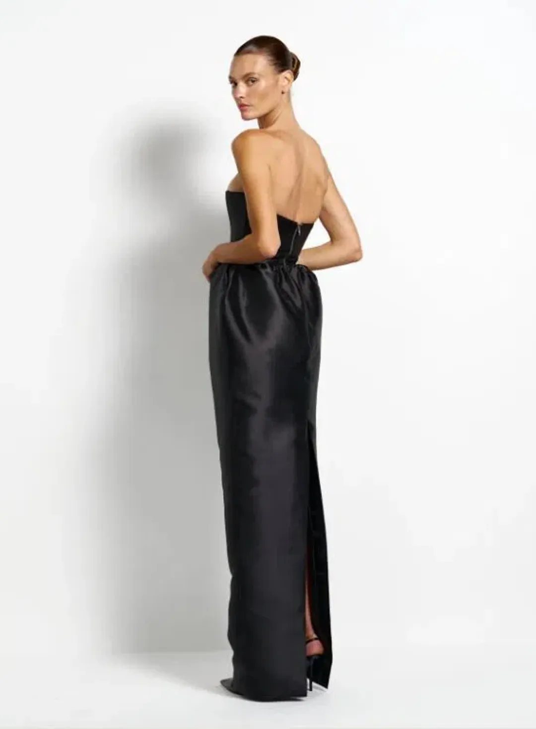 Effie Kats Peyton Gown in Black Size 8 for rent on The Volte - main image