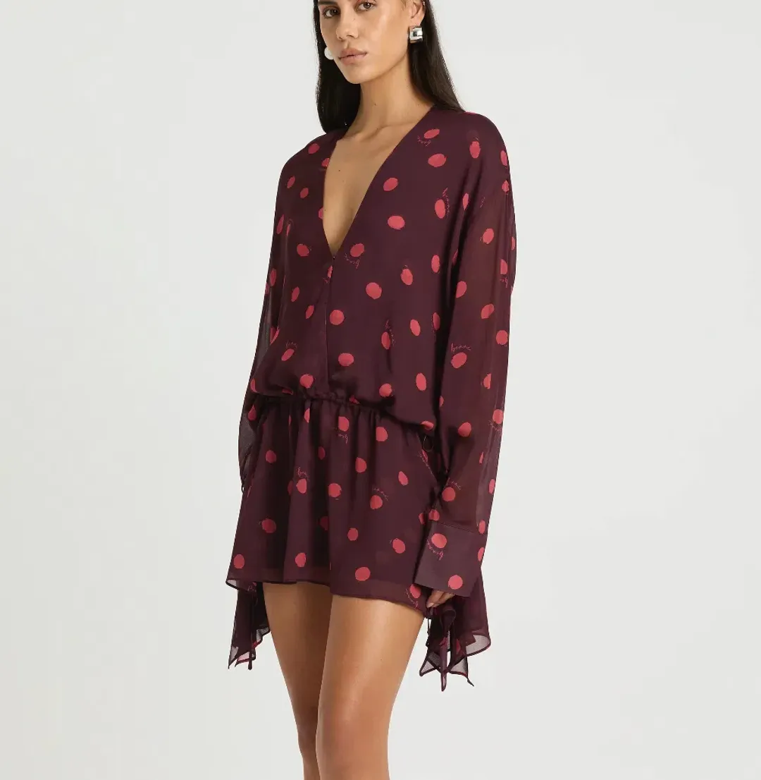 Benni Marnie Shirt Dress - Plum Spot for rent on The Volte - main image