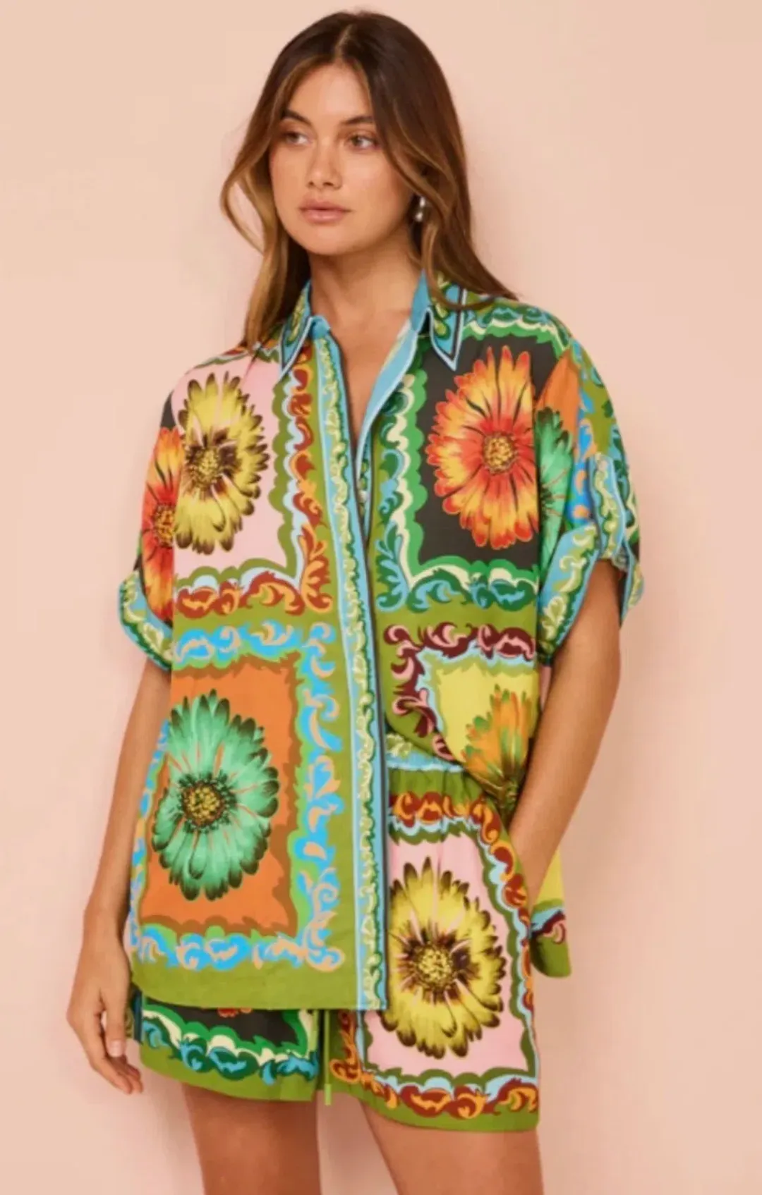 ALEMAIS DISCO DAISY SHORT AND TOP SET for rent on The Volte - main image