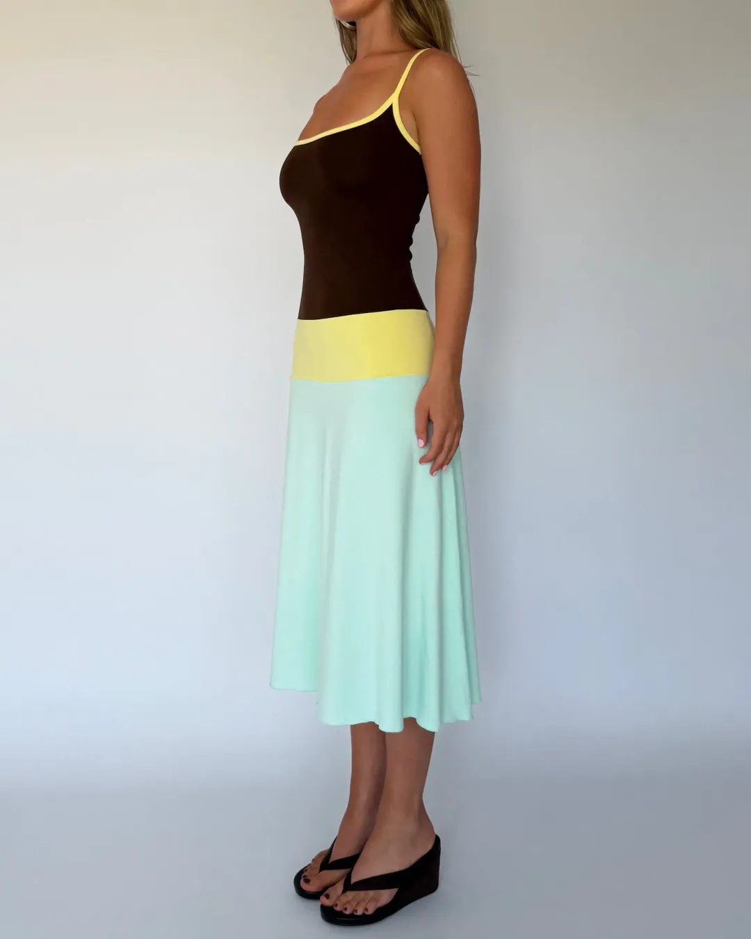 Blanch Lucy Midi Dress in Mirage Size 8 for rent on The Volte - main image