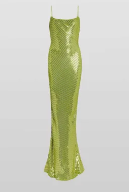 Rat & Boa, Gina Maxi Dress in Green/Sequin Size S / AU 8 for rent on The Volte - image 4