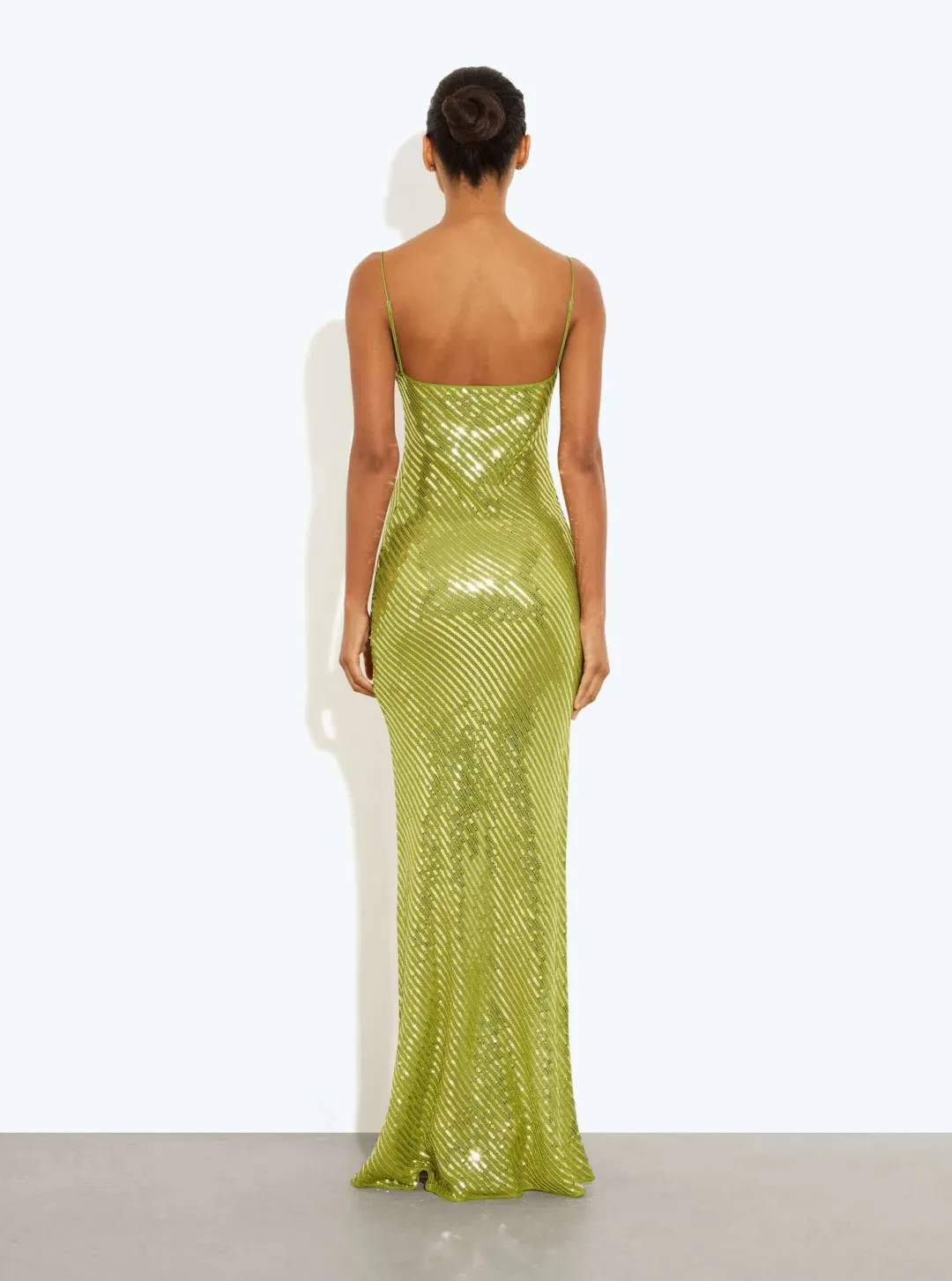 Rat & Boa, Gina Maxi Dress in Green/Sequin Size S / AU 8 for rent on The Volte - main image