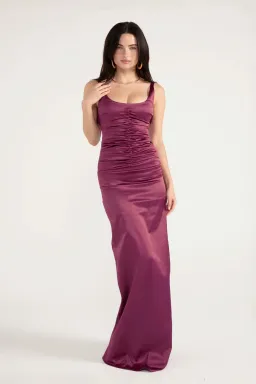 ANCE GRIA ATLEIN GOWN PLUM SIZE 8 (S) for rent on The Volte - image 1