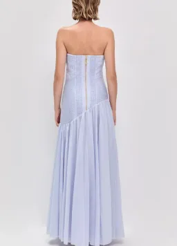 Aje Aquiline Gown in French Blue Size 8 for rent on The Volte - image 3